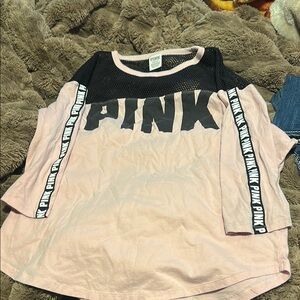 Pink -mid Sleeve Top